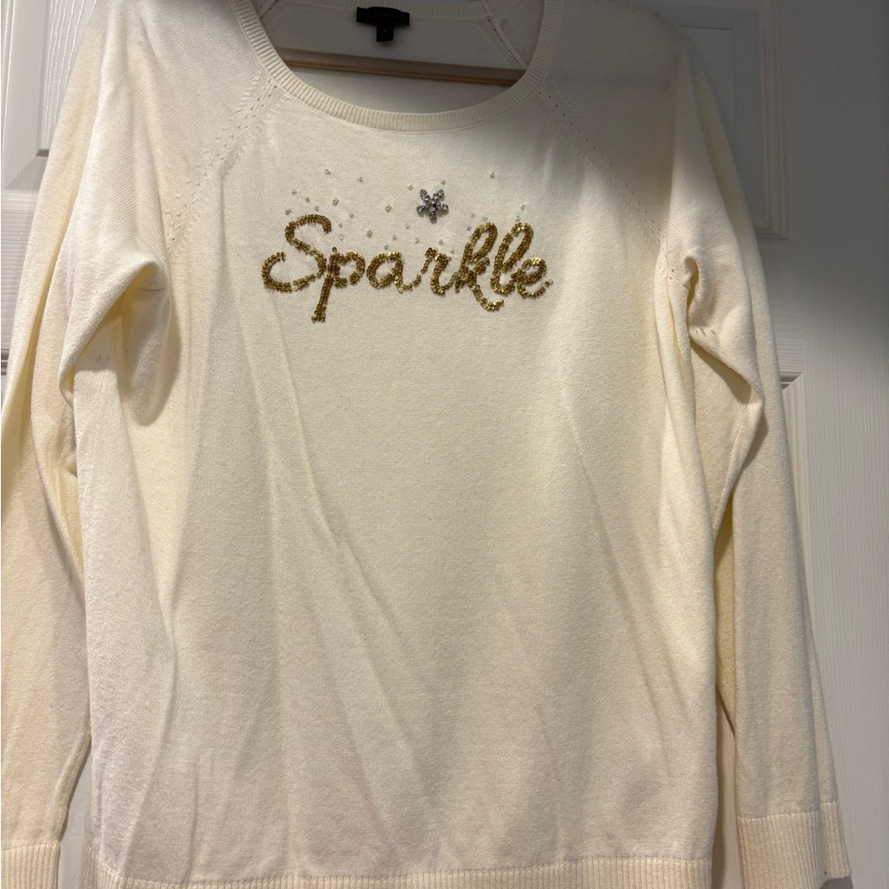 Talbots Cream Knit Sweater